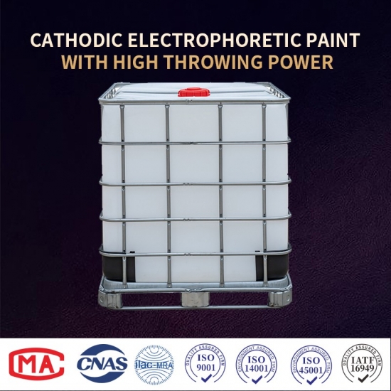 electrophoretic paint with high throwing powe